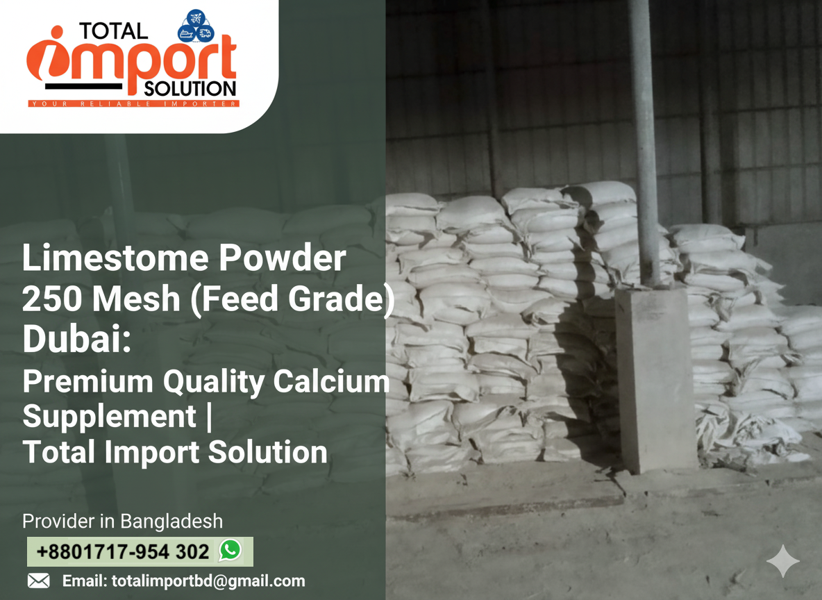 Limestone Powder 250 Mesh (Feed Grade) Dubai : Premium Quality Calcium Supplement