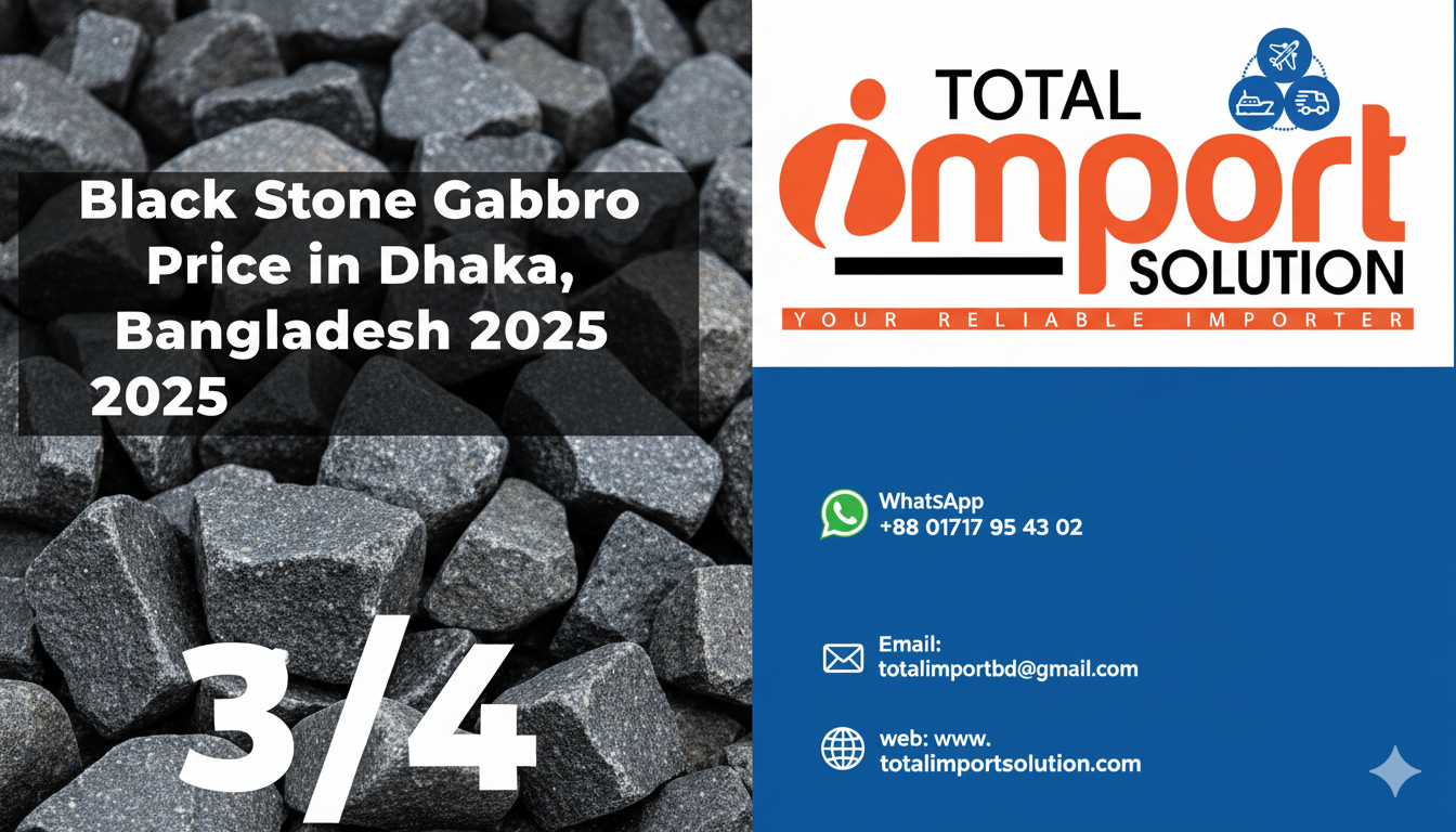 3/4 Black Stone Gabbro Price in Dhaka, Bangladesh 2025