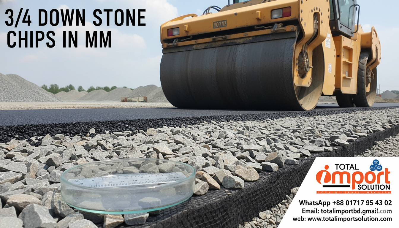 3/4 Down Stone Chips  in mm