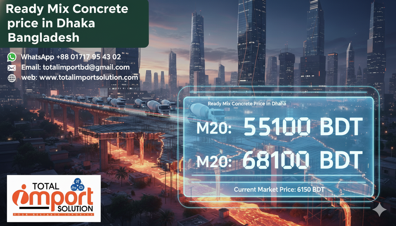 Ready Mix Concrete price in Dhaka