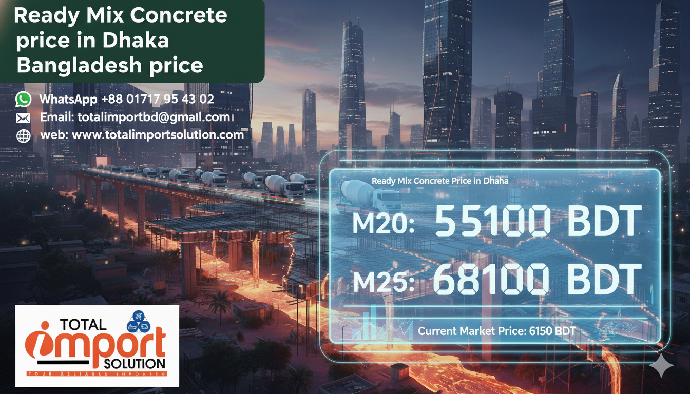 Ready mix concrete in dhaka bangladesh price